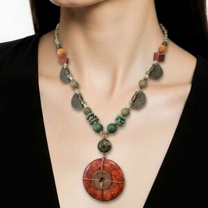 Handcrafted Multicolor Stone Necklace